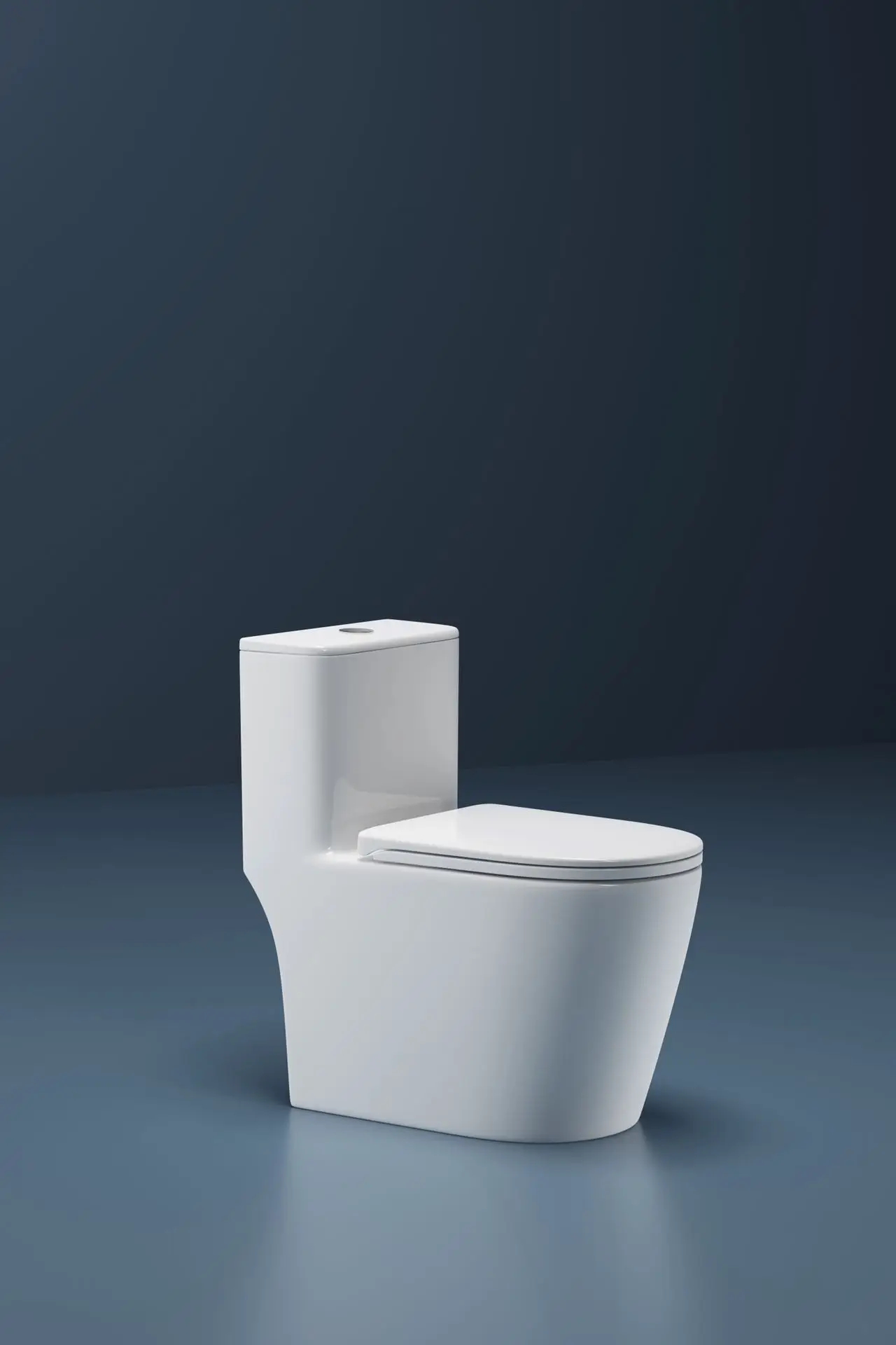 New design sanitary ware one piece ceramic toilet bathroom siphonic flushing water closet factory