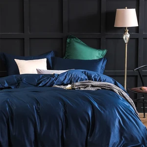 Hotel Silk Washed Four-Piece Hotel Bedding Active Printing Luxury Quilt Cover Silk Filling Sheet