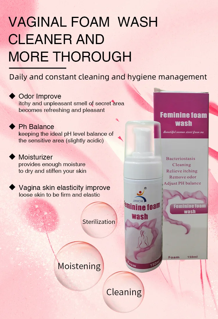 Wholesale Price Private Label Yoni Foam Wash For Women Hygiene Products