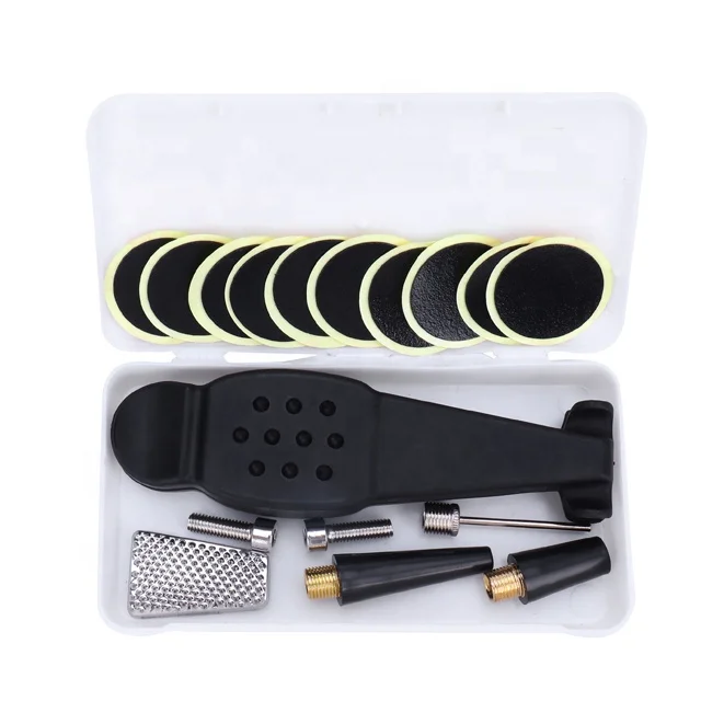 Multifunctional Bike Repair Tool Kits 16 in 1 Screwdriver Bicycle Mechanic Fix Tools Set Bag with Tire Patch Levers and Pump