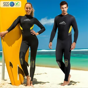 Factory OEM 3mm Neoprene Full Body Diving Suit Back Zip Long Sleeve Quick Dry Breathable Wetsuit for Adults Surf Swim Snorkel