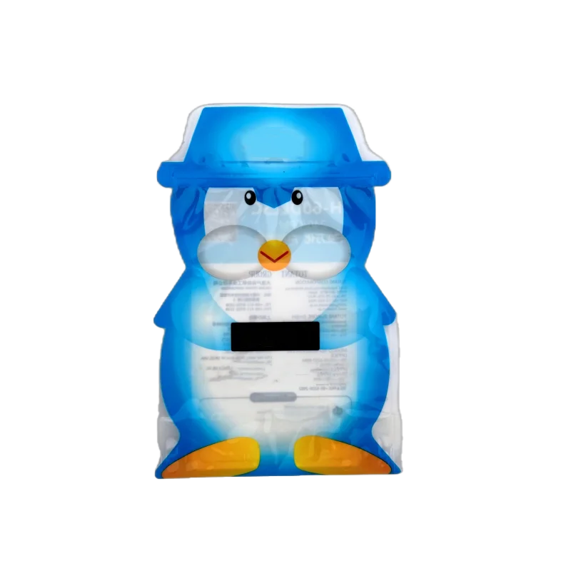 Custom Toy Packaging Plastic Zipper Bag Glossy Surface Zipper Bag Toy Bags With Window For Gift