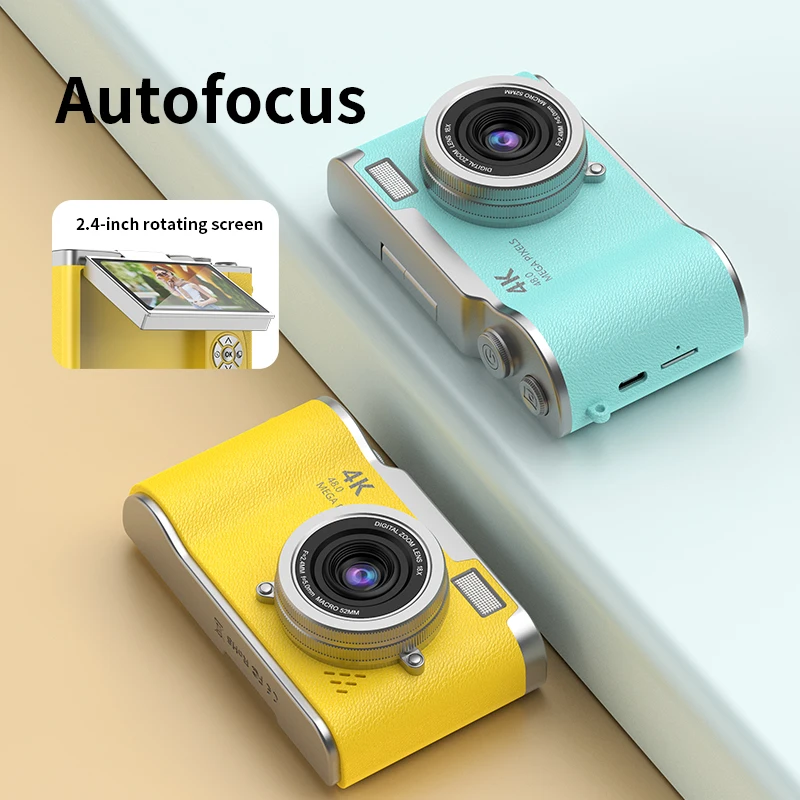 CCD Camera Upgrade  Digital Camera 4K1080P HD 48MP Mini Photography Cameras Take High-quality Photos