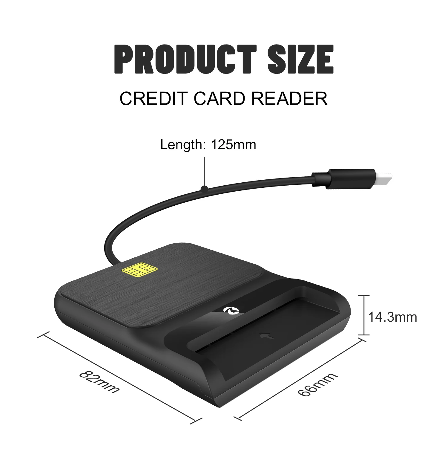 ZOWEETEK OTG Mobile Card Reader Writer - ISO 7816 Smart Card Reader for ...