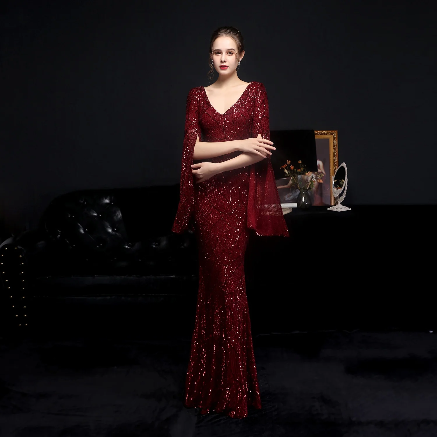 high end bridesmaid dresses The most classic burnt-orange satin are a memorable high-end wedding!, video : @divineeventsdesignfl, #chicsew #burntorangewedding #2025bride #burntorangeweddingdecor #bridesmaids high slit When you don't know what