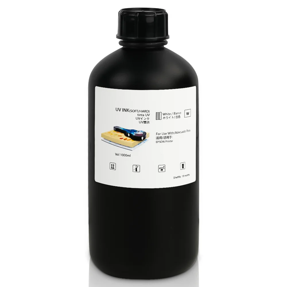 6 Color Uv Printer Ink Fast Curing Uv Ink 1000ml LED Hard UV Ink for Epson XP600 R1390 L1800 L805 TX800 DX8 DX5 DX6 DX7 Printer