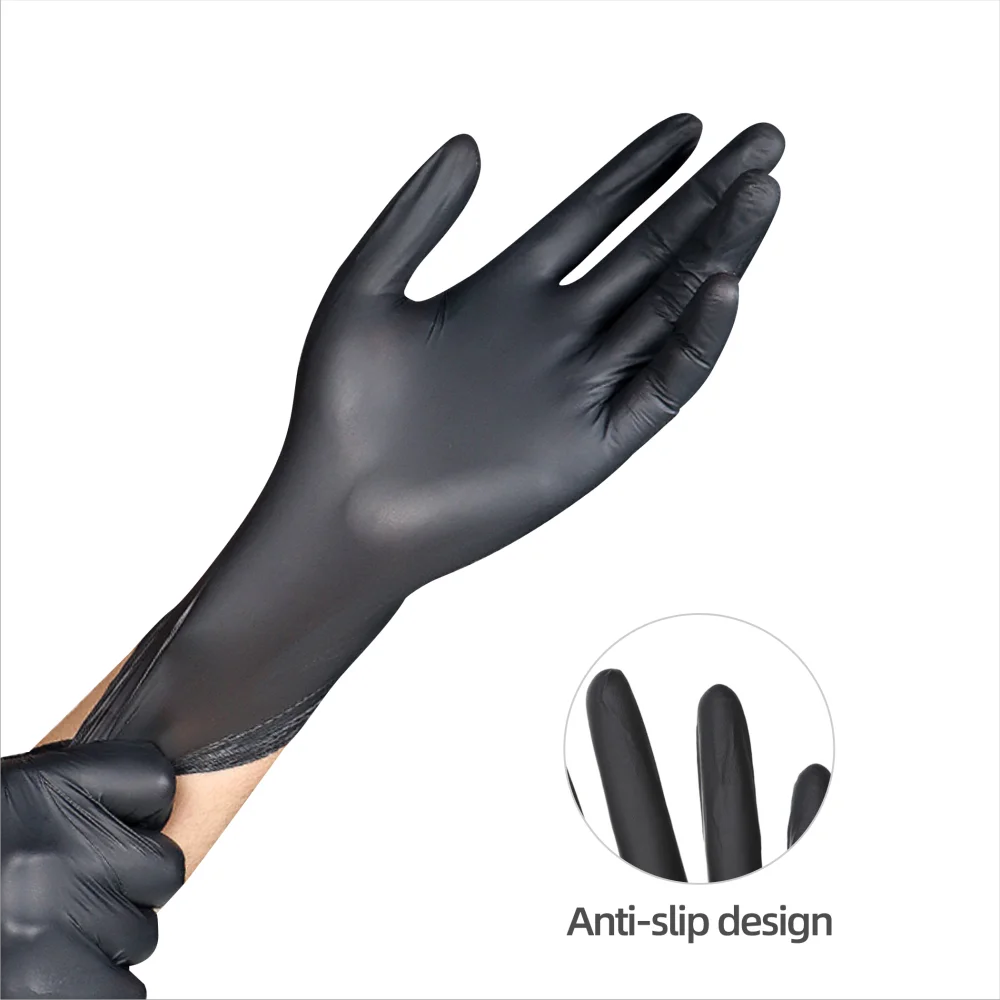 Guantes De Nitrilo En455 En374 Manufacturer Black Pvc Single Use  Examination Blue Medical Disposable Powder Free Nitrile Gloves
