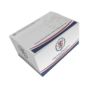 Promotional Self-Adhesive Memo Cube 4-Side Printed Paper Sticky Notes 75*105*50mm Offset Paper with Custom Logo