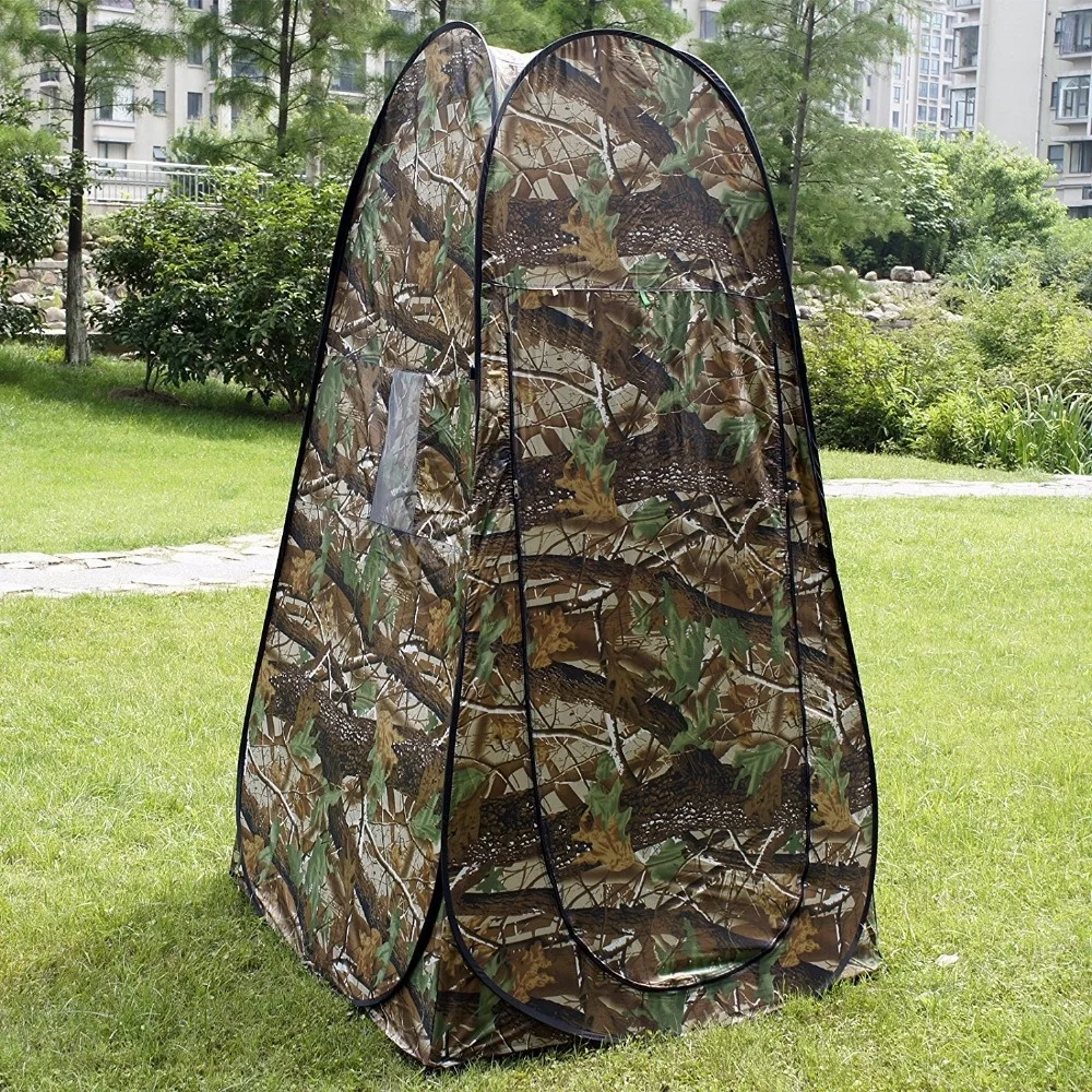 Portable Outdoor Pop up Tent Camouflage Privacy Screen Shelter Camping Toilet Shower Changing Room Tent