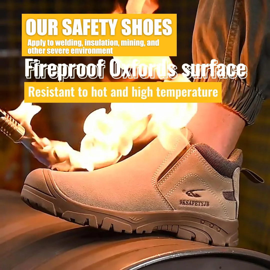 Sunland Warehouse Leather Safety Boots Safety Welding Shoes For Welder
