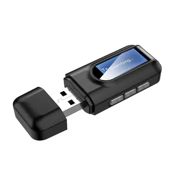 Tooya BT-2IN1 Blue tooth 5.0 Audio Transmitter Receiver Adapter Portable LED Display USB Powered Wireless Audio Adapter