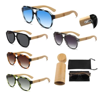 Conchen Free Design High Quality Uv400 Pc Bamboo Sunglasses Custom Logo Brand Box Designer Sunglasses For Men