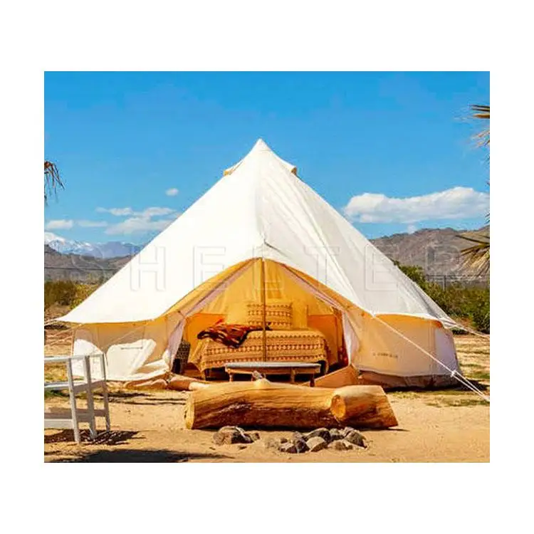 L'approvisionnement Outdoor Canvascamp tente familiale 3m 4m 5m toile  Glamping Bell tente pour - Chine Toile Bell tente et tente de toile de 5 m  prix