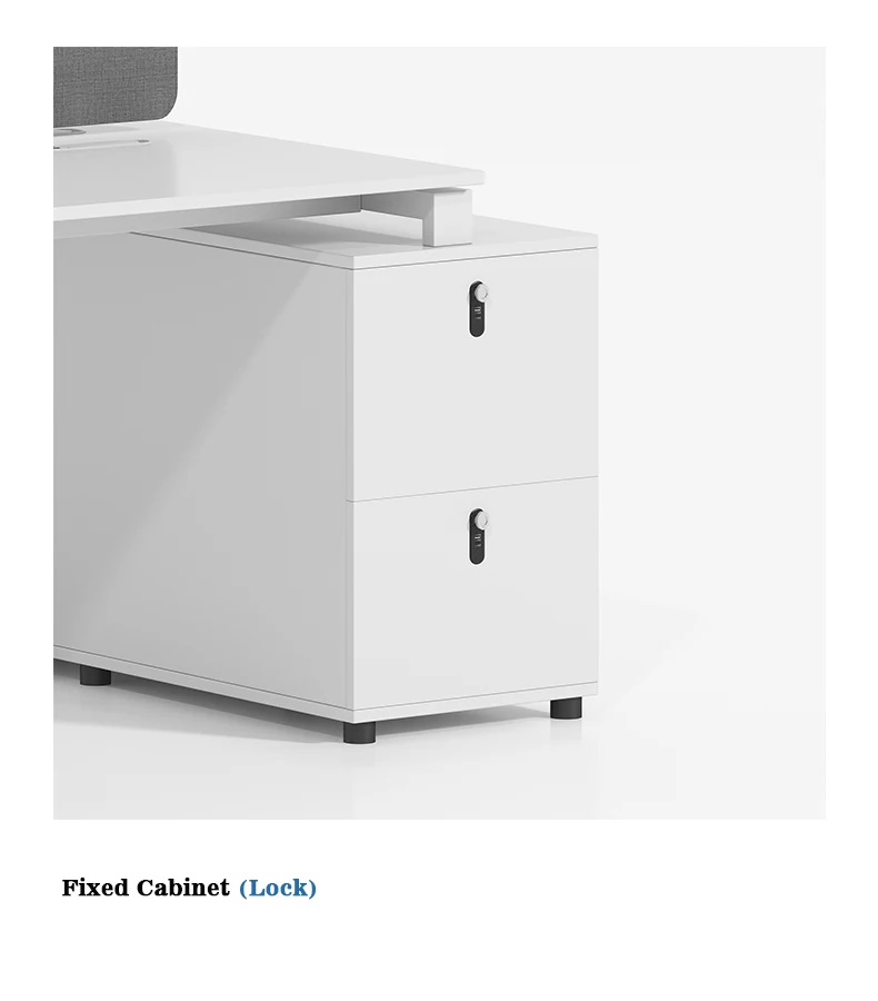 Modern Modular White Office Furniture Desk Work Station 2 4 6 8 Person