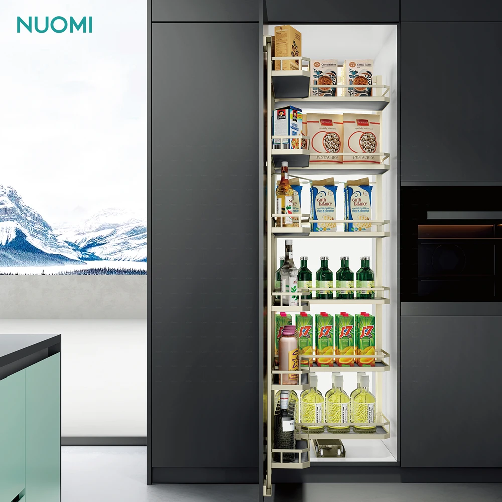 NUOMI Champagne Rose Kitchen Pantry Cabinet Storage