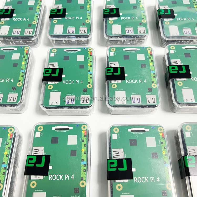 Rock Pi 4b 4gb Rockchip Rk3399 Arm Six Core Sbc/single Board Computer ...