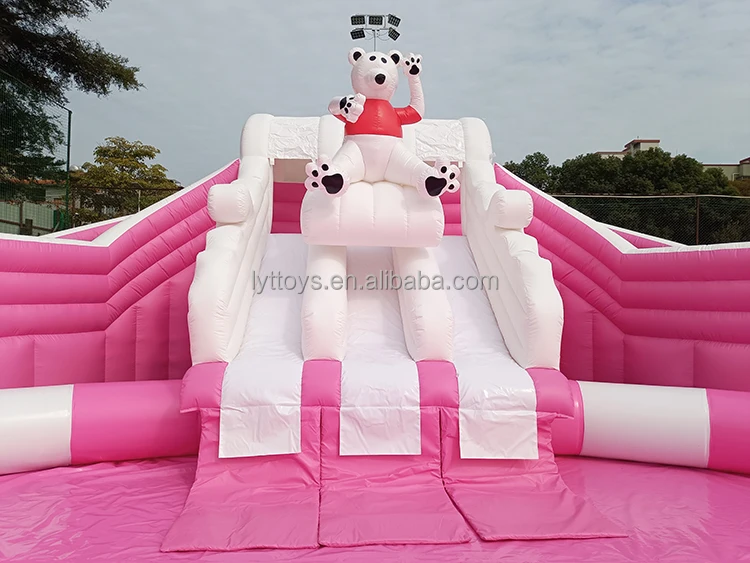 Custom Commercial Outdoor Inflatable Park Water Equipment Water Slide ...