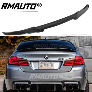 F10 Carbon Fiber M4 Style Rear Trunk Spoiler Wing For BMW F10 F11 F18 5 Series M5 2011-2017 Rear Wing Spoiler Lip Car Styling