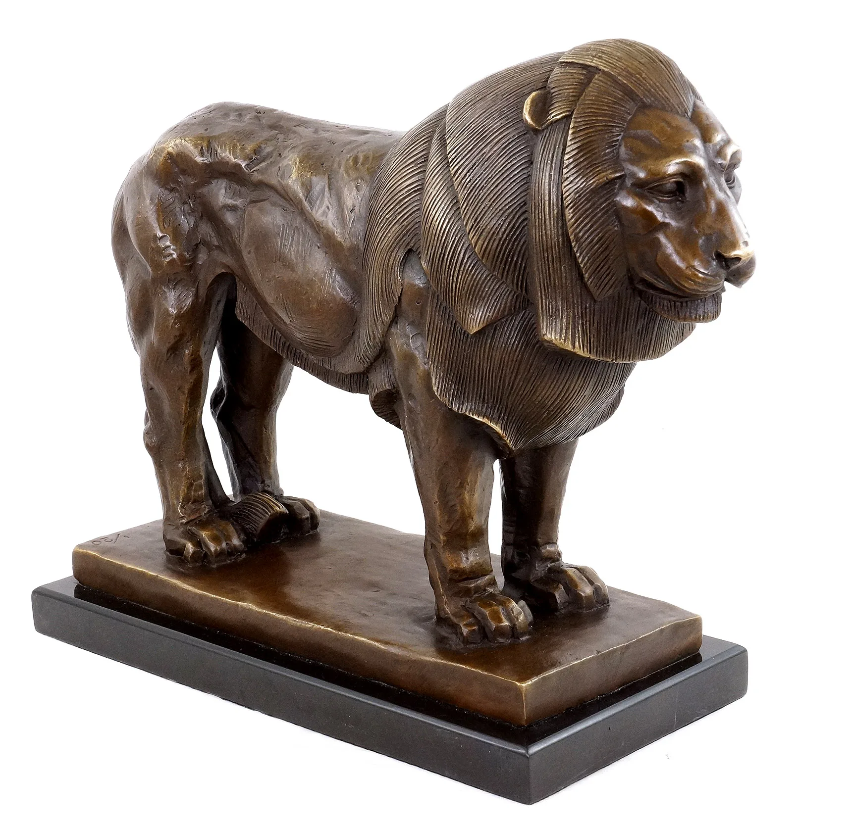Garden Decorative Antique Iron Life Size Bronze Winged Lion Statue