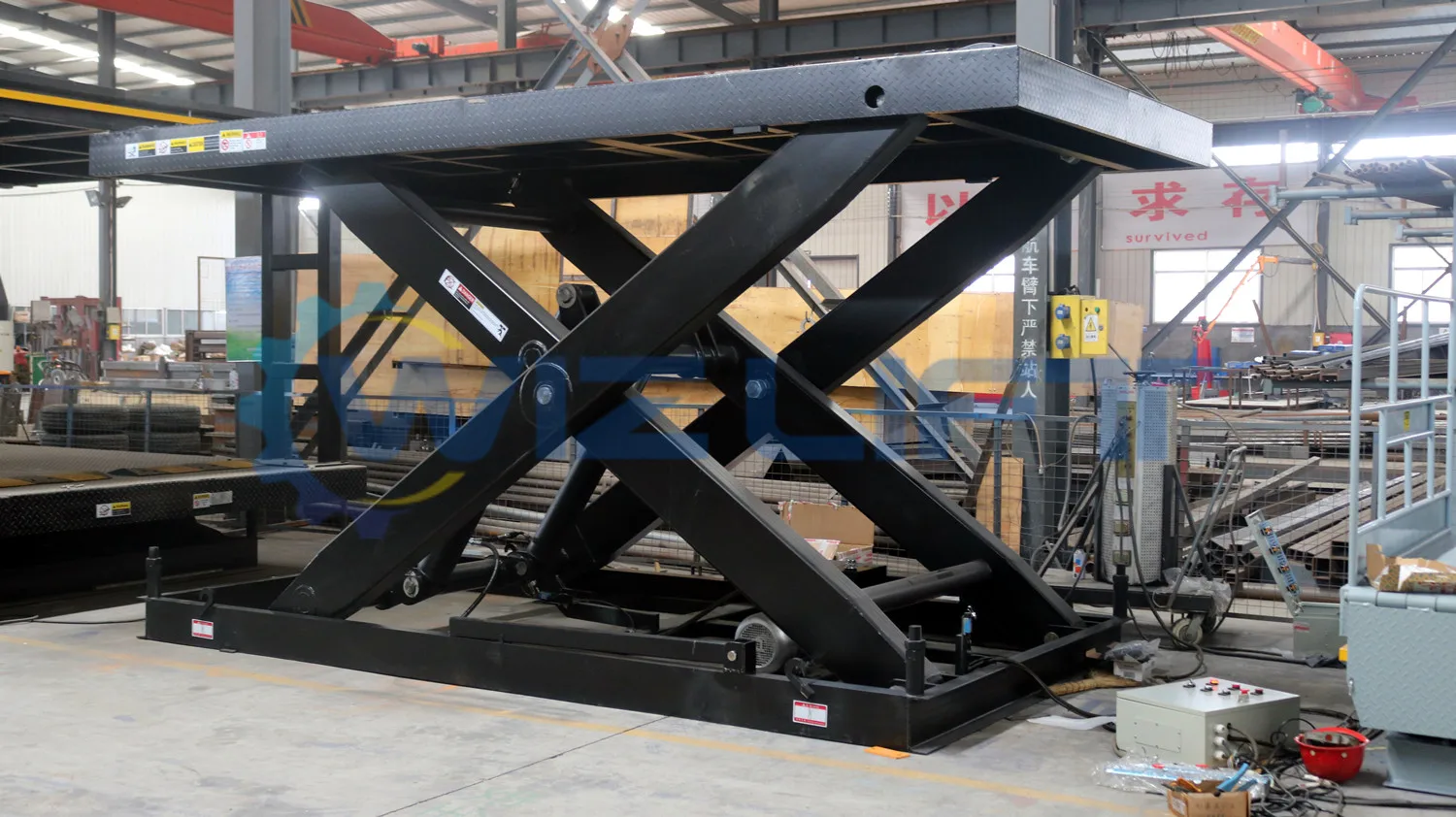 Customized Cargo Pallet Stationary Scissor Hydraulic Unloading System ...
