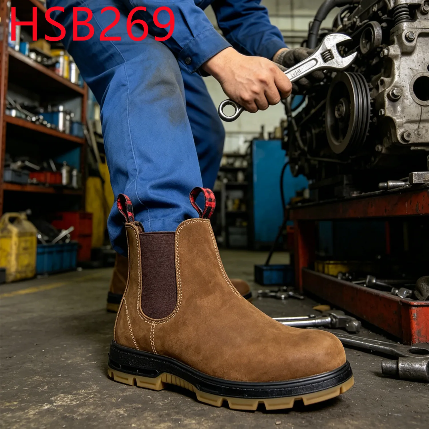 YYR,Machine Operator Anti-hit&puncture Security Footwear Power Engineering Best Quality Nubuck Leather Upper Safety Boots HSB269