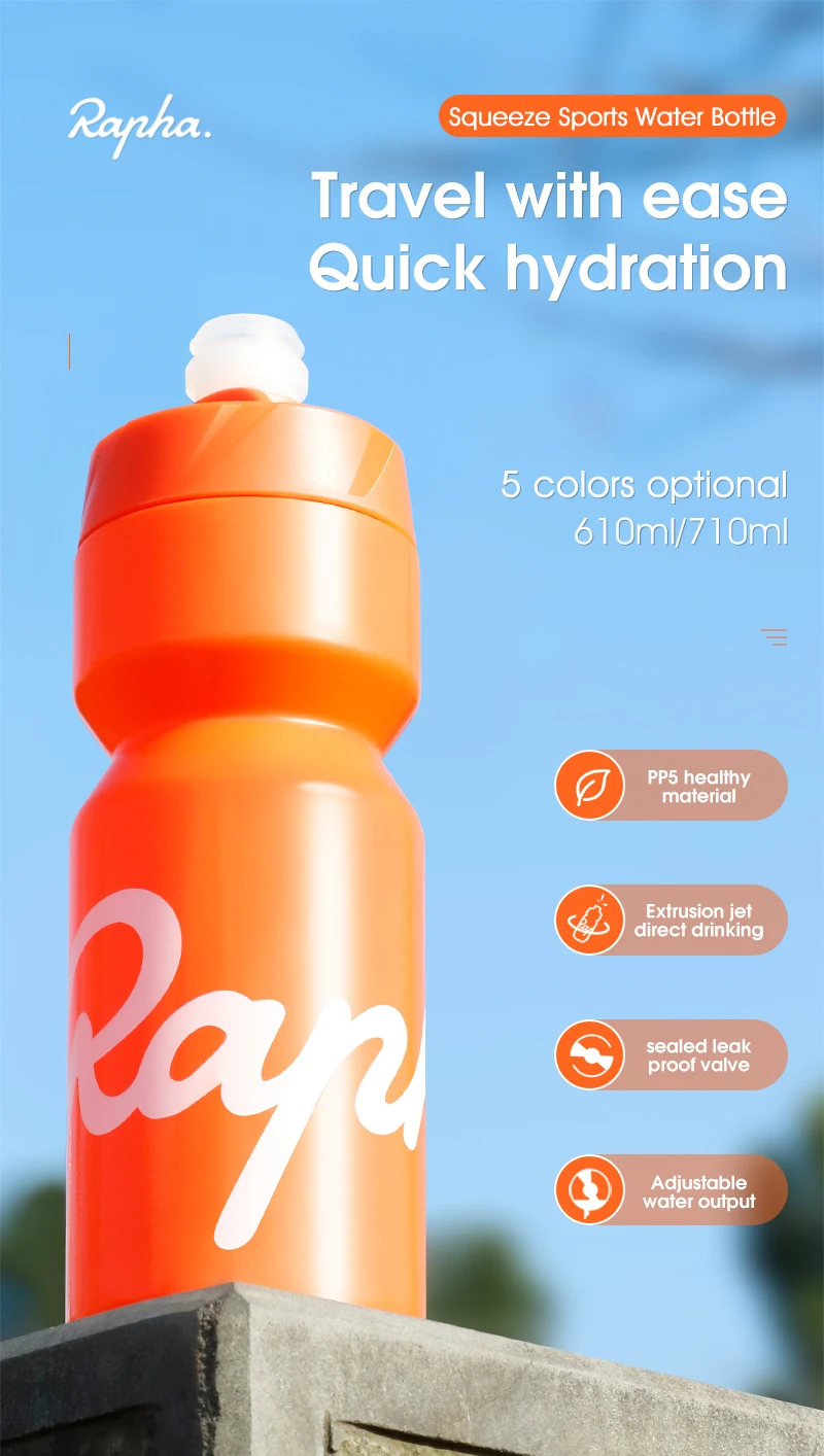 610/710ml Cycling Sport Drink Water Bottle Leakproof Pp Road Bike