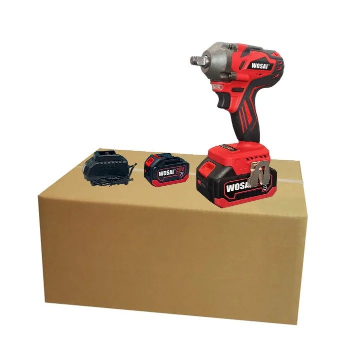 Бесщеточный беспроводной ударный ключ с двойным аккумулятором 20 В 3 0 А ч