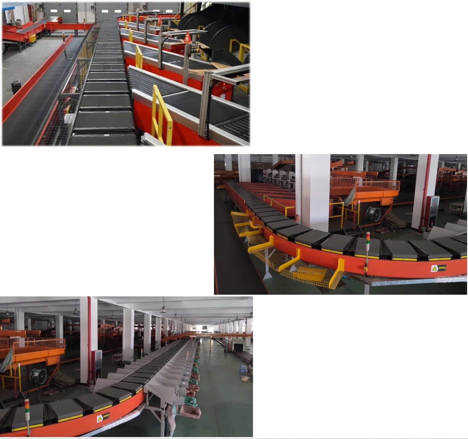 cross belt sorter with dws