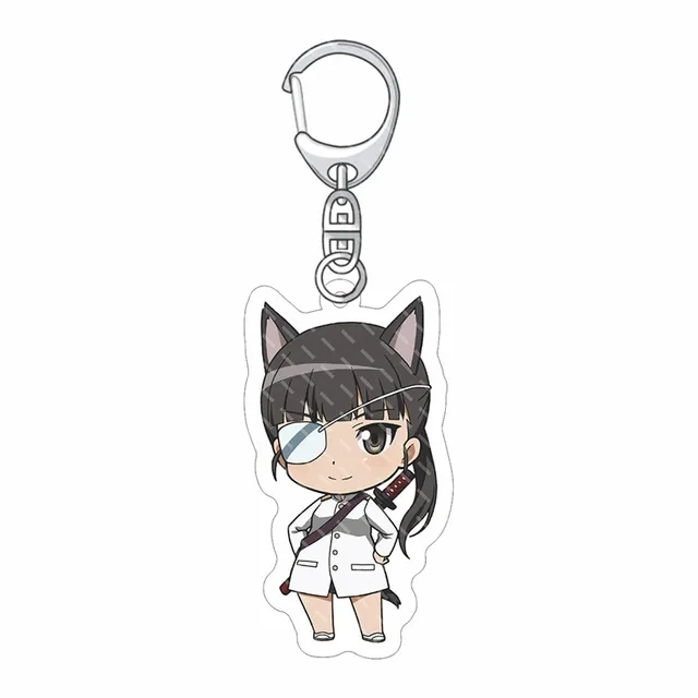 Strike Witches Keychain - Fashionable Anime Model Figure