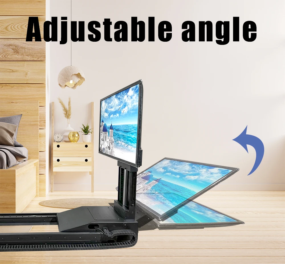 Height Adjustable Hidden Motorized Tv Mount Automatic Home Bedroom