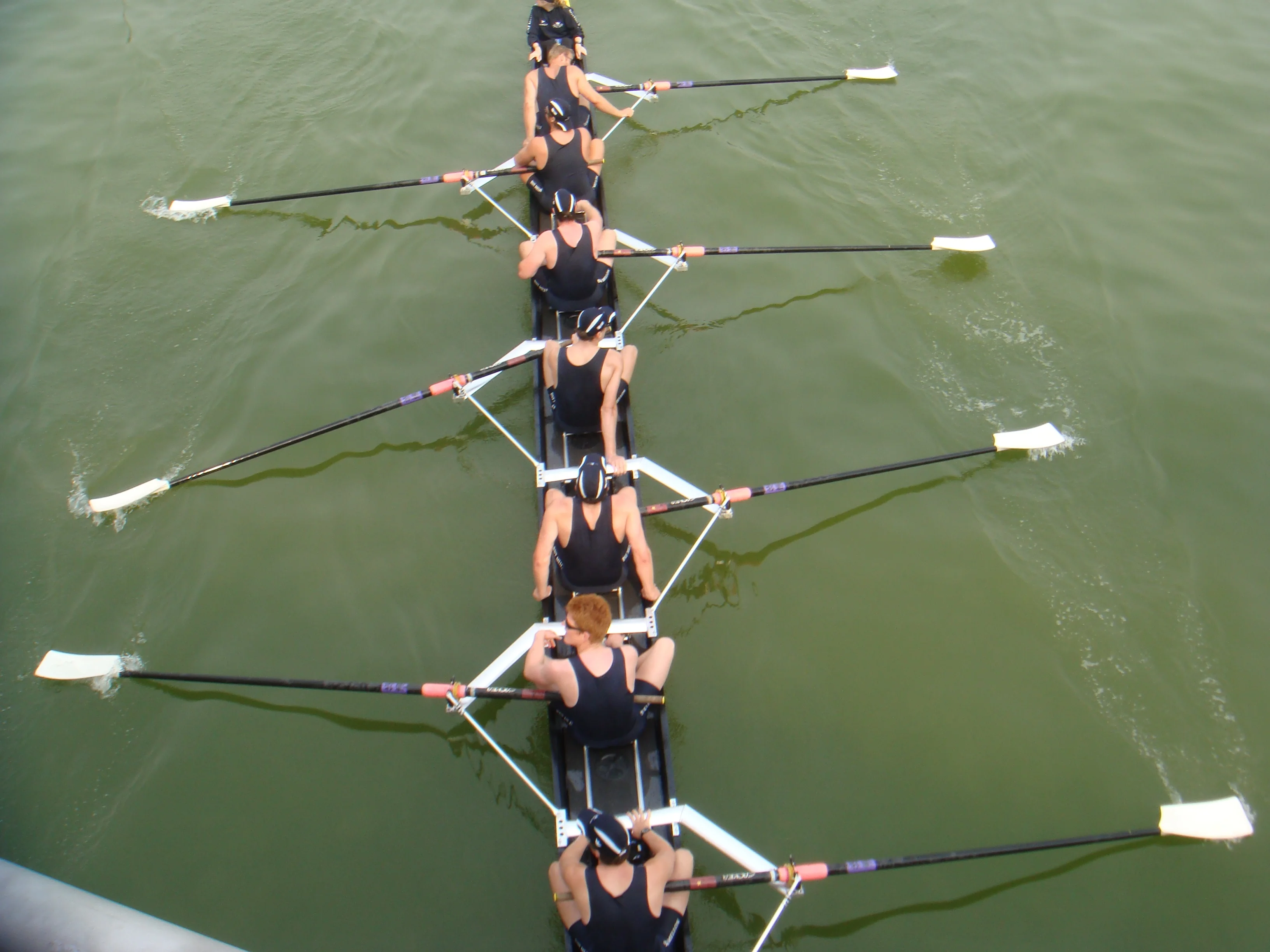 The Rowing,ローイング、ボート競技、漕艇。ミニチュアオール、シート。 FISA Rowing Boat 国際アカデミックレースボート 1人乗りカヤック 白・黄
