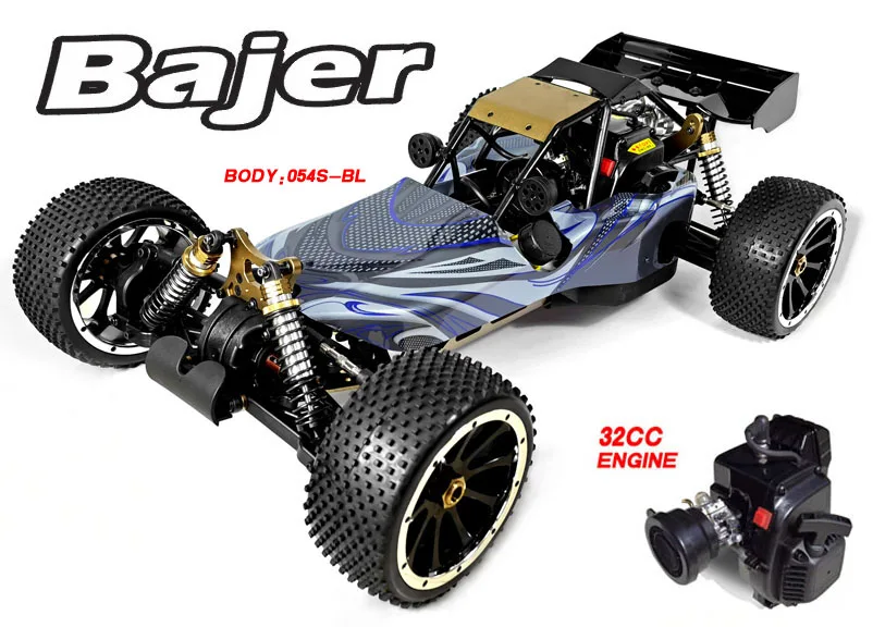 Lehoo Toys 2.4G 1/5 RC Gas Powered Buggy Car with 32CC Engine