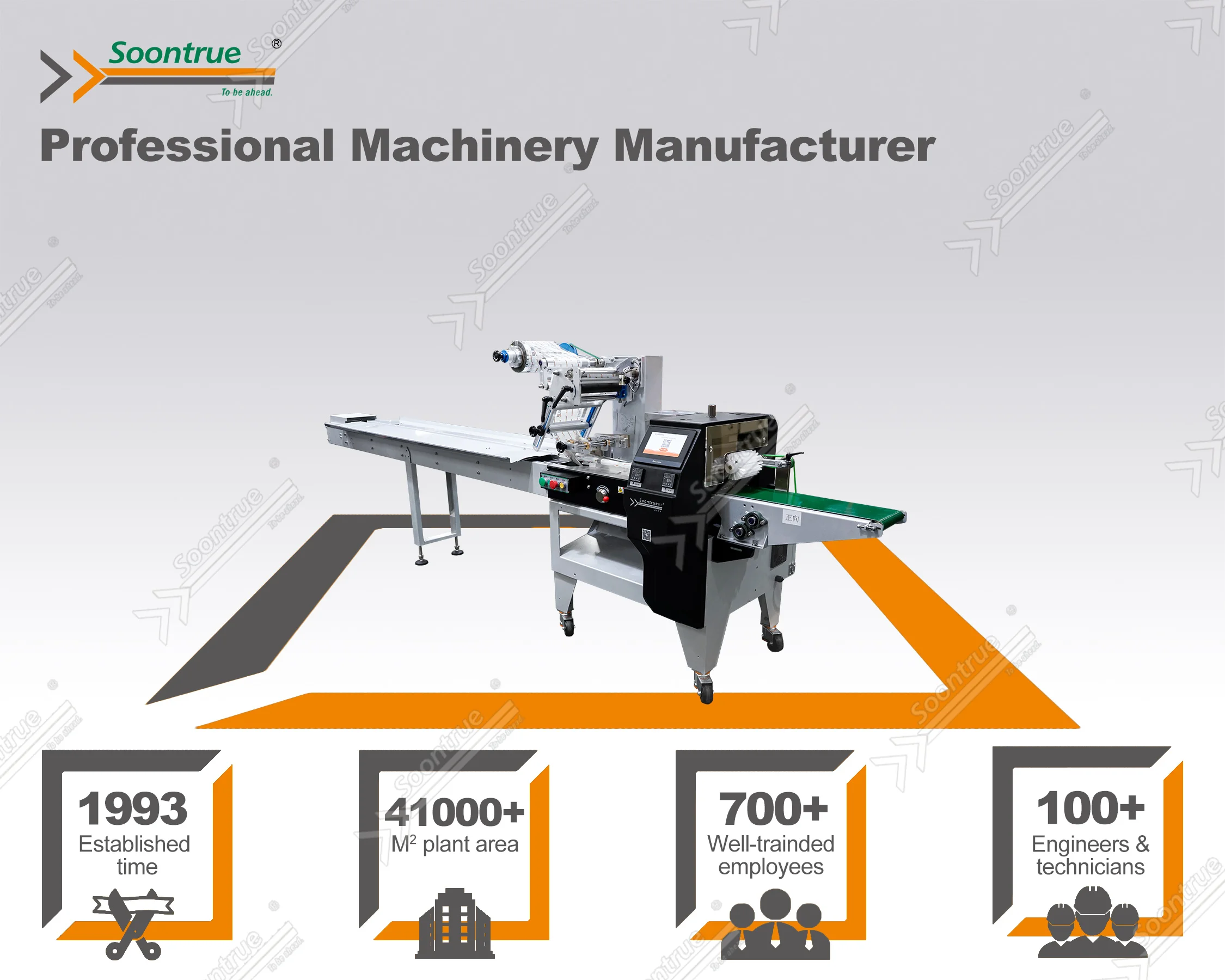 Soontrue SZ100 Automatic Chocolate Flow Pack Machine