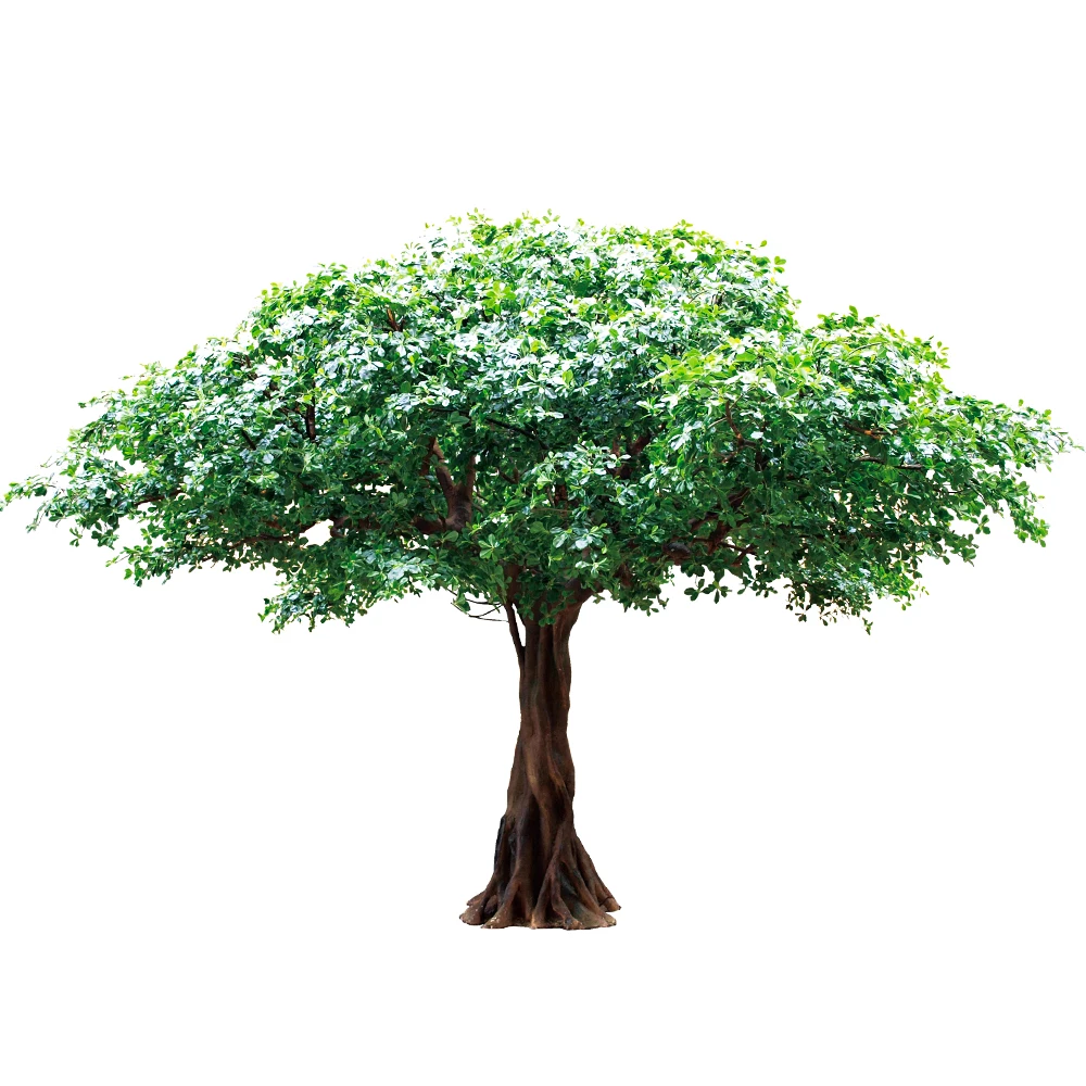 Большие искусственные деревья оптом индивидуальные большие Banyan для туристического украшения цветущее дерево сад