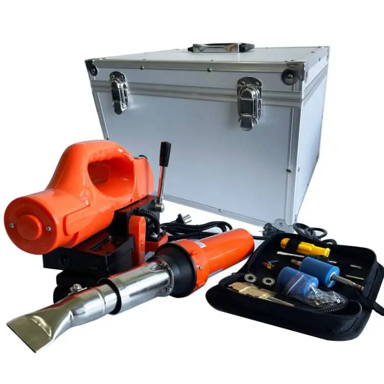 Thermo Fusion HDPE Geomembrane Pond Liner Climbing Welding Machine Plastic Film Hot Wedge Gun Welder Saldatrice Per Geomembrane
