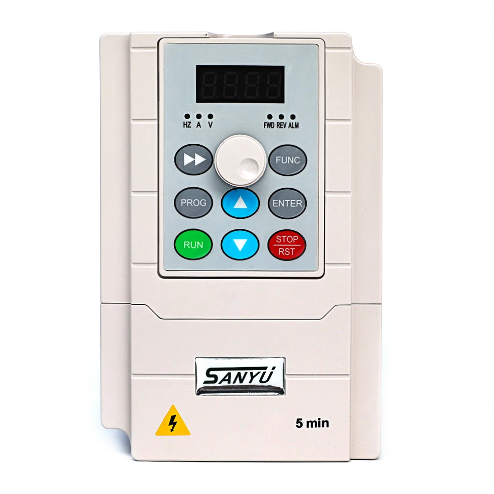 Sanyu 3 Phase 1 Phase 0.4KW to 7.5KW Frequency Converter VFD for Motor Speed Control