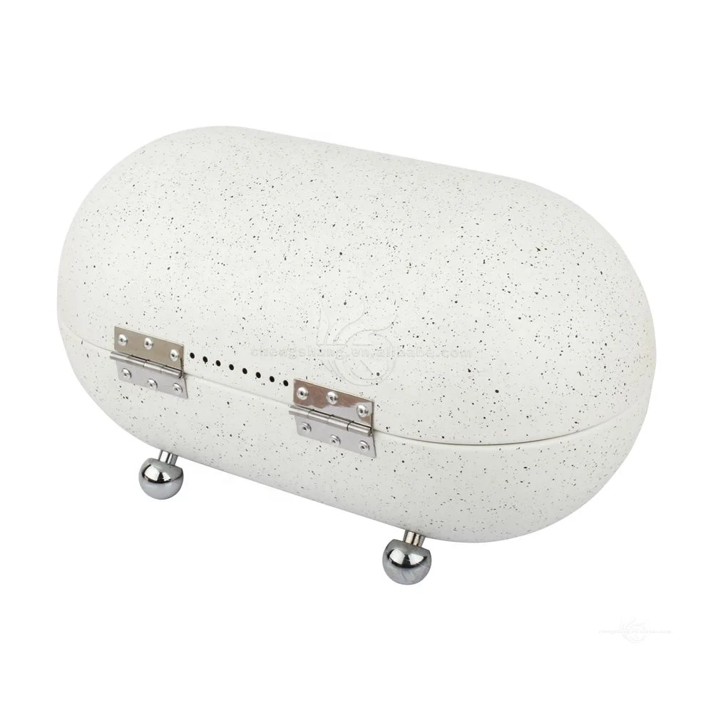 Large Bread Box Kitchen Counter Dry Food Storage Container Iron Paint Storage Box Large Bread Box Metal
