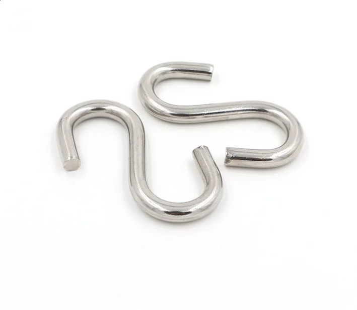 Сделанные в Китае сверхпрочные плоские металлические s крючки из нержавеющей стали для подвешивания карабина