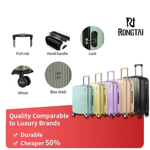 Durable Customized Large Capacity Spinner Luggage Sets Unisex PC ABS Boarding Bag Easy-Carry on for Girls