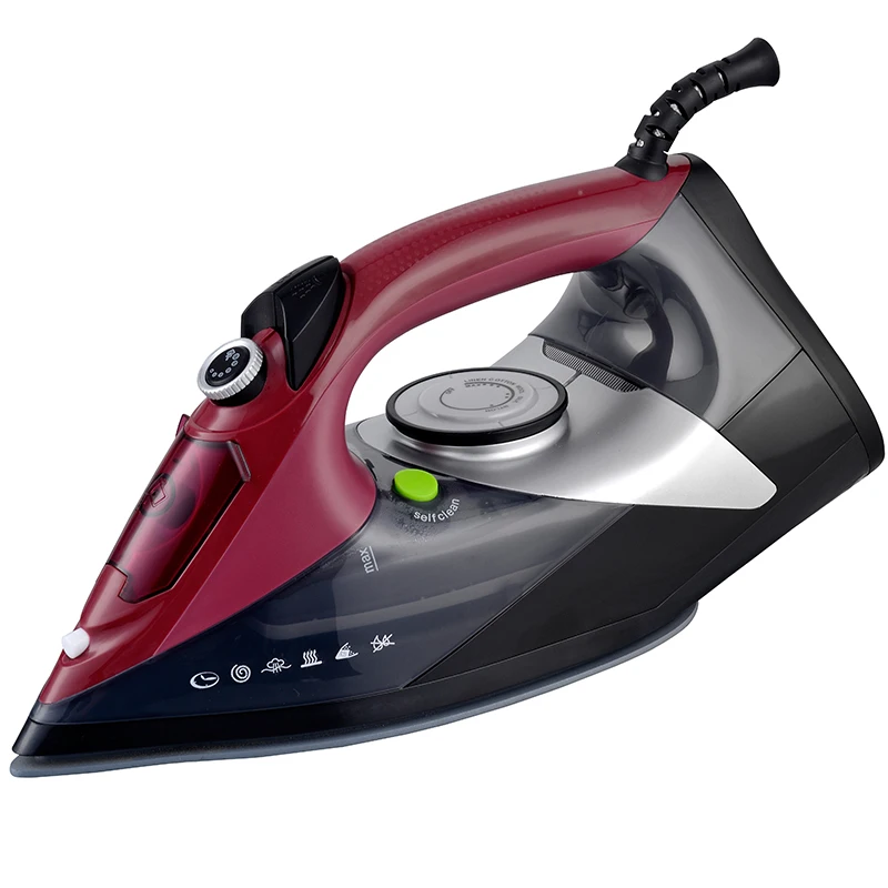 2200-2800W Irons for Clothes with Variable Temperature, Steam Control, Anti-Drip, Compact Stainless Steel Soleplate steam iron