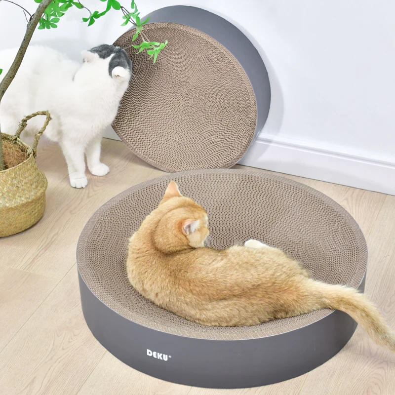 Cardboard Cat Scratch Bed DEKU Kitty Scratching Pad