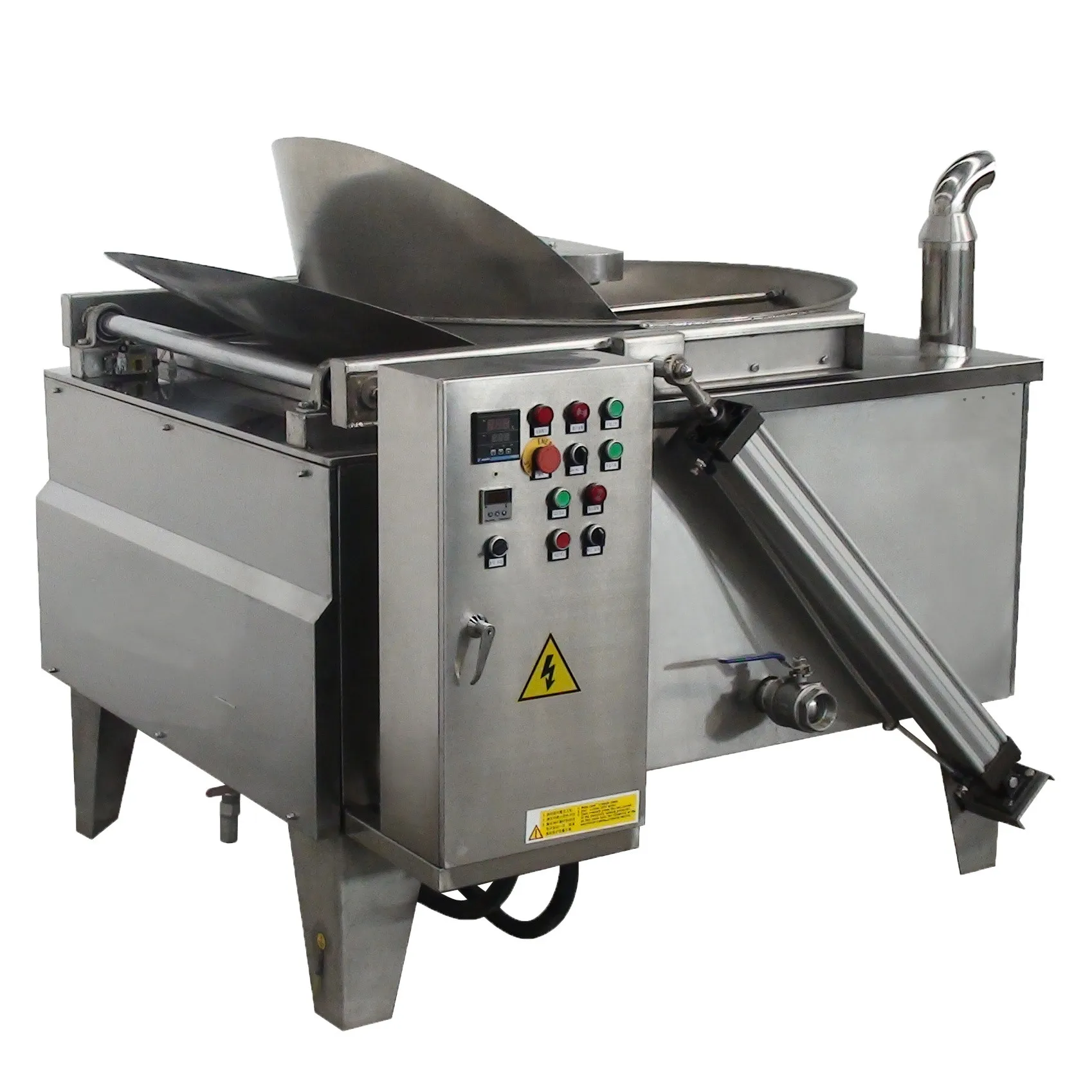 Excellent performance Automatic food frying gas continuous frier machine potato chips donut electric deep fryer making machine
