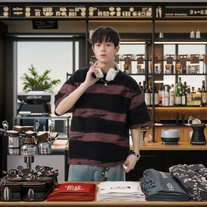 OEM & ODM Men's Trendy Retro Tie-Dyed Half-Sleeved T-Shirt Customized R&D