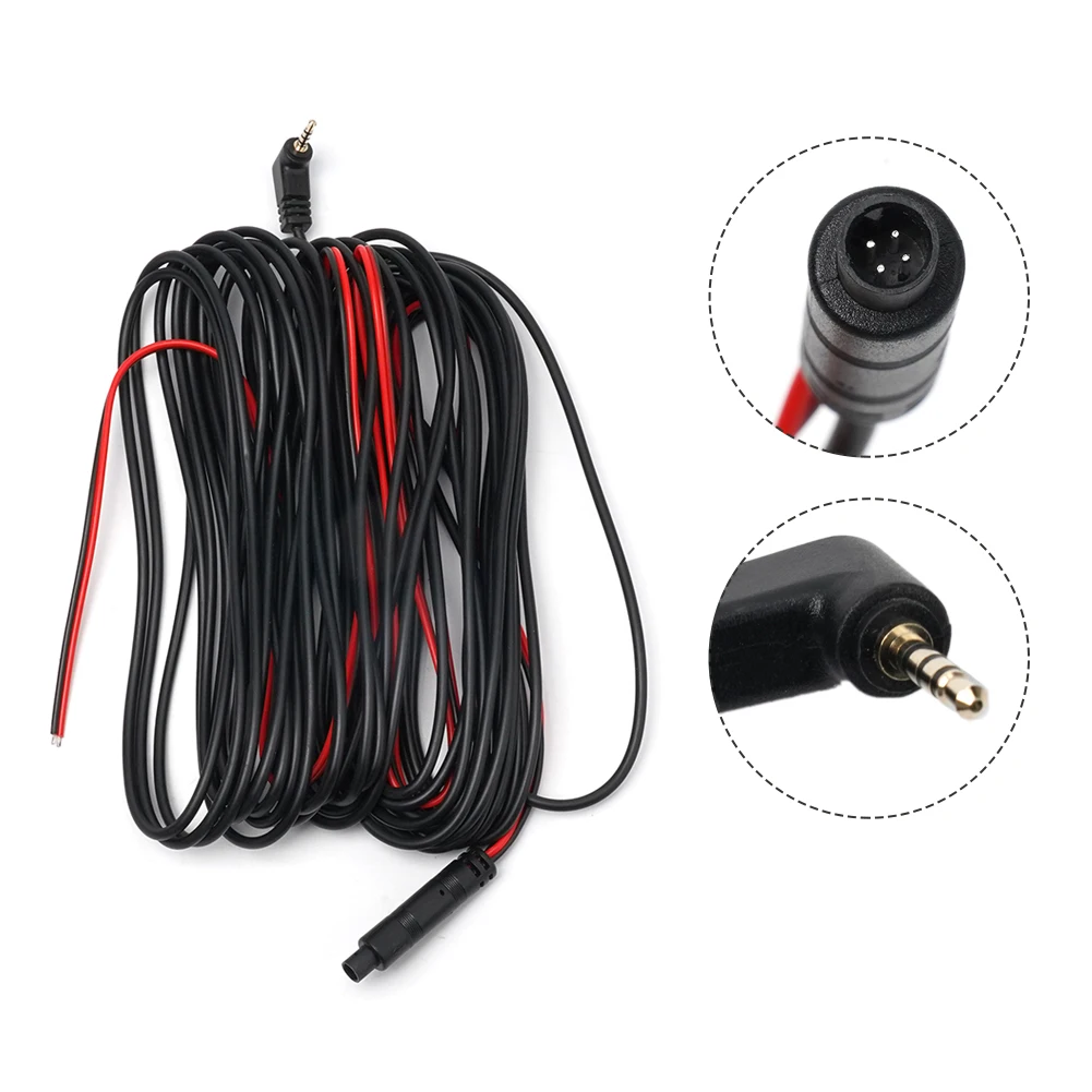 5 Pin 4pin 10m 15m back camera longer line 33ft Dash Cam Rear View Backup Camera Reverse Car Recorder Cable Extension