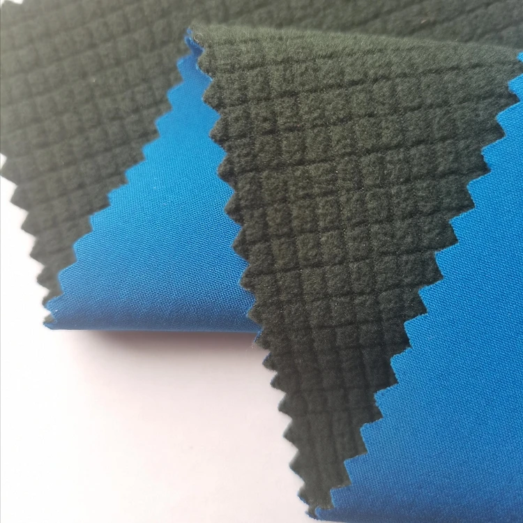 Softshell Fabric Waterproof for Jacket 4 Way Stretch Bonded Polar Fleece Outdoor Functional Fabric Softshell