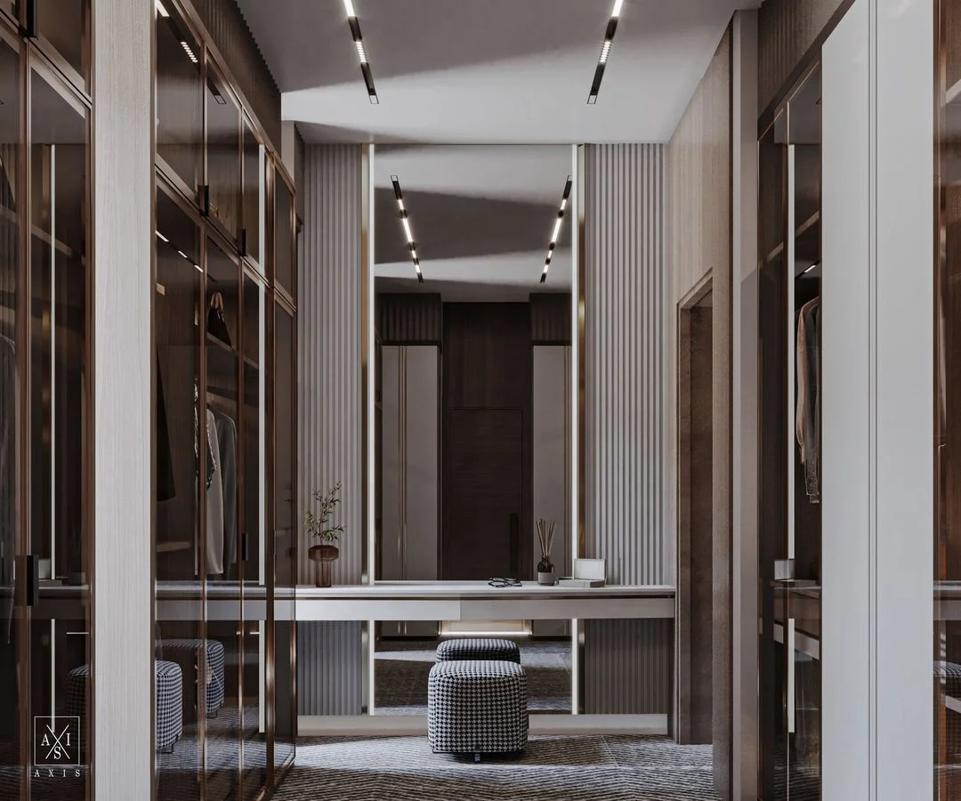 Custom Room Cabinet Makeup Built in Wall Color Combination Almirah Wardrobe with Sliding Door Led Lighting