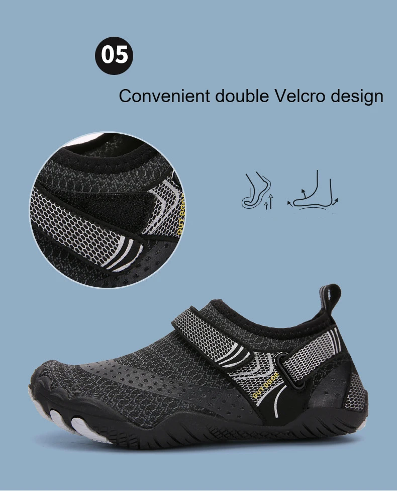 Children Anti Slip 5 Fingers Wading Shoes Beach Aqua Shoes Quick Dry Barefoot Upstream Surfing Slippers Hiking Water Shoes Kids