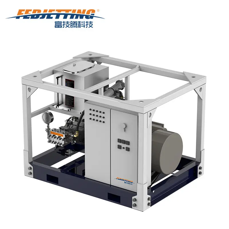 High Performance 40000psi 2800 bar Pressure Washer Cleaning Equipment Hydro Blasting Ship Hull Cleaning Hydro Blasting Machine