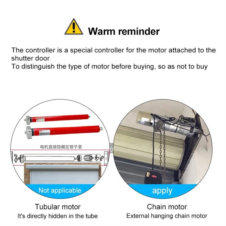Bộ điều khiển cửa cuốn thông minh đa năng Tuya Universal Bộ điều khiển cửa sổ và cửa ra vào bằng điện thoại di động Động cơ xích