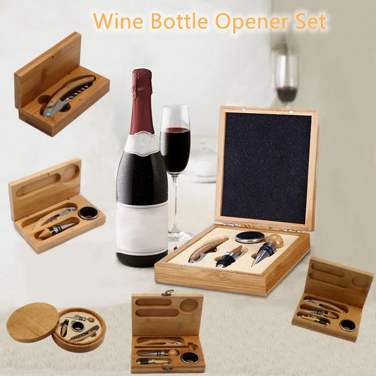 Red Wine Opener Set Air Pressure Pump Bottle Corkscrew Includes Wine